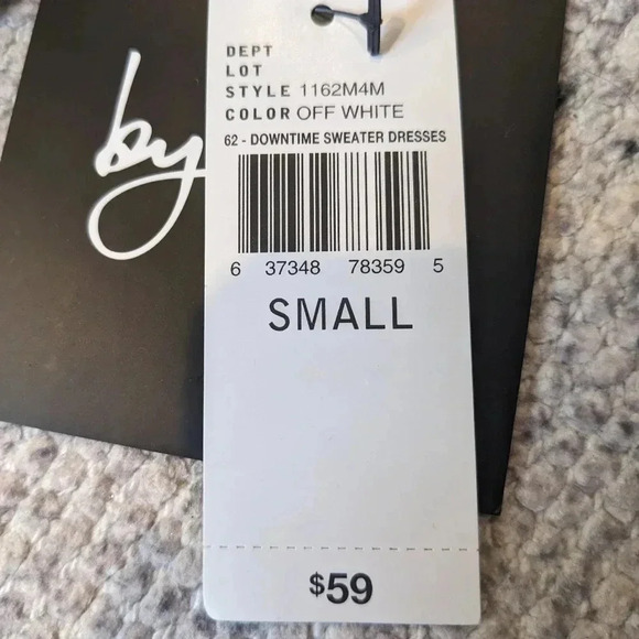 NWT By & by neck Gray/Black Stripe Sweater Dress Size Small - Picture 7 of 7